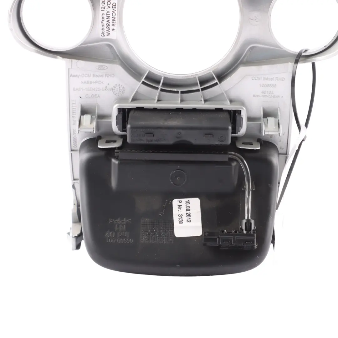 Ford Fiesta Mk7 Centre Console Heater Climate A/C Suround Panel - SKU RHD-8A61-18D422-BGW-1 - Part number 8A61-18D422-BGW