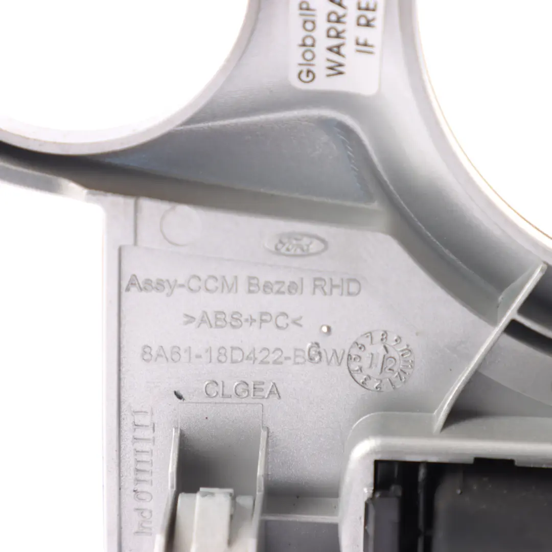 Centre Console Heater Climate A/C Suround Panel to Ford Fiesta Mk7 with Part number 8A61-18D422-BGW Ford Fiesta Mk7 Centre Console Heater Climate A/C Suround Panel - SKU RHD-8A61-18D422-BGW-1 - Part number 8A61-18D422-BGW