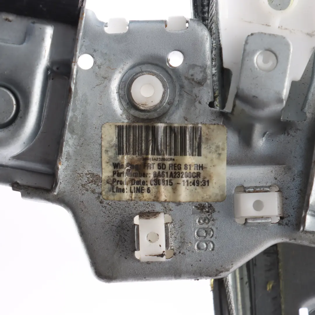 Window Regulator Mechanism Front Right Door O/S to Ford Fiesta Mk7 with Part number 8A61-A23200-CR Ford Fiesta Mk7 Window Regulator Mechanism Front Right Door O/S - SKU 8A61-A23200-CR - Part number 8A61-A23200-CR