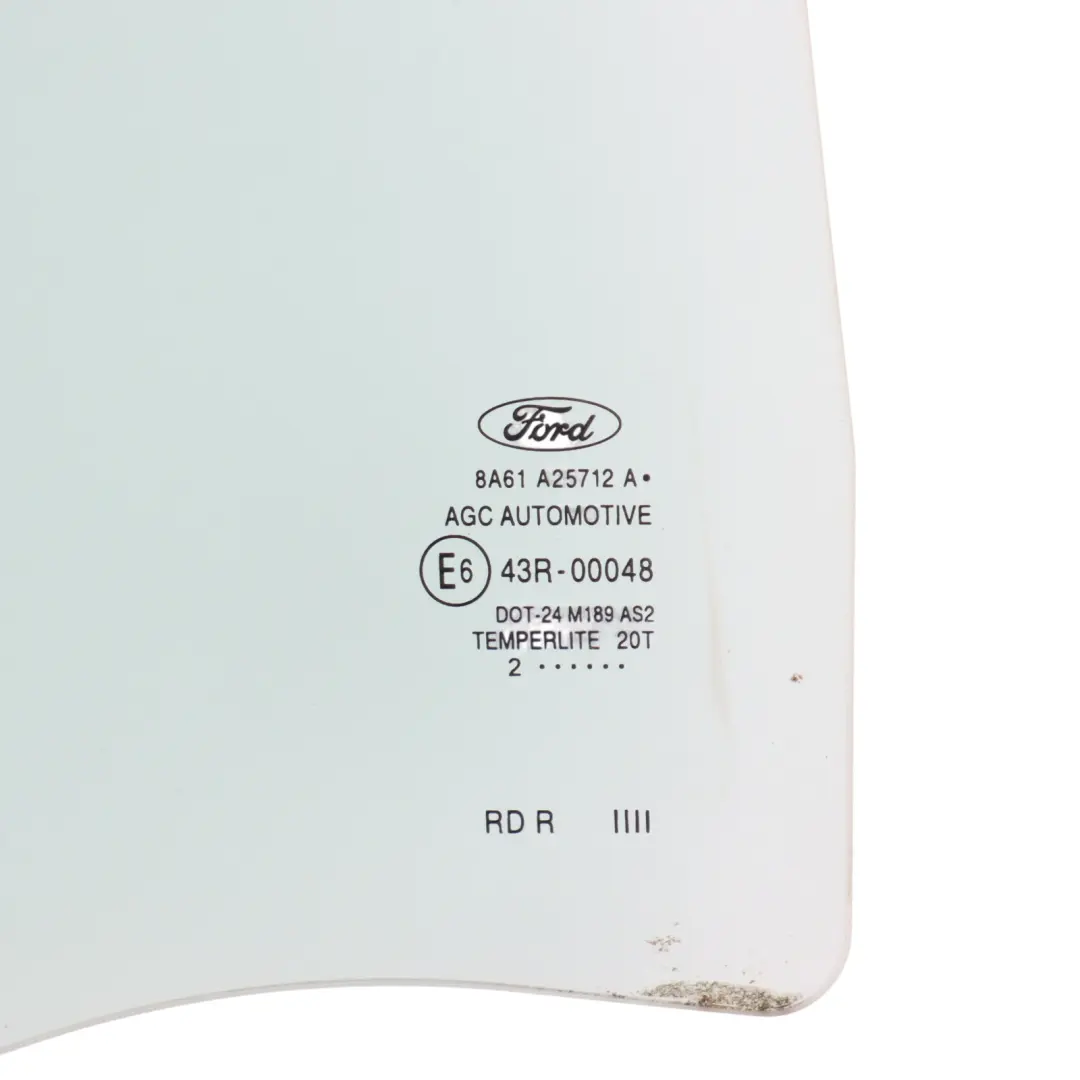 Fenster Glas Tür Hinten Rechts Verglasung AS2 für Ford Fiesta MK7 mit Teilenummer 8A61-A25712-A Ford Fiesta MK7 Fenster Glas Tür Hinten Rechts Verglasung AS2 - SKU 8A61-A25712-A - Teilenummer 8A61-A25712-A