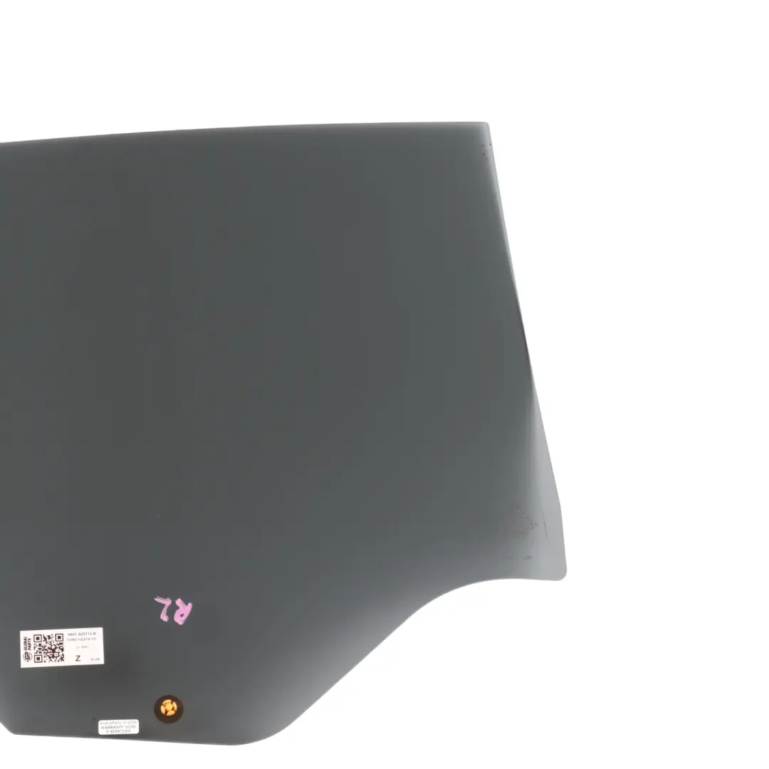 Window Glass Door Rear Left N/S Glazing Black AS3 8A61-A25713-B to Ford Fiesta MK7 with Part number 1591453 Ford Fiesta MK7 Window Glass Door Rear Left N/S Glazing Black AS3 8A61-A25713-B - SKU 1591453 - Part number 1591453