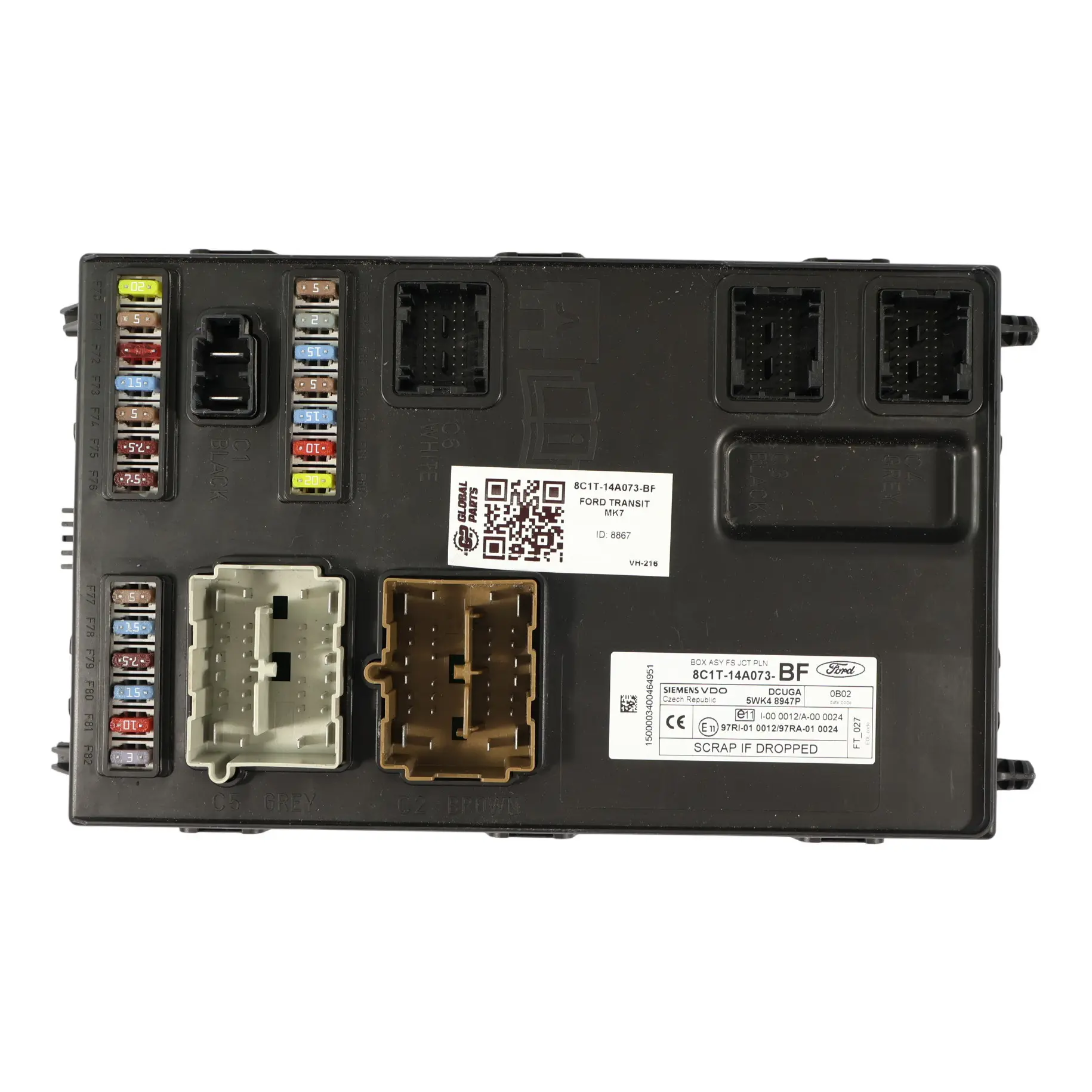 Ford Transit MK7 Sicherungskasten Body Control Modul BCM Einheit 8C1T-14A073-BF