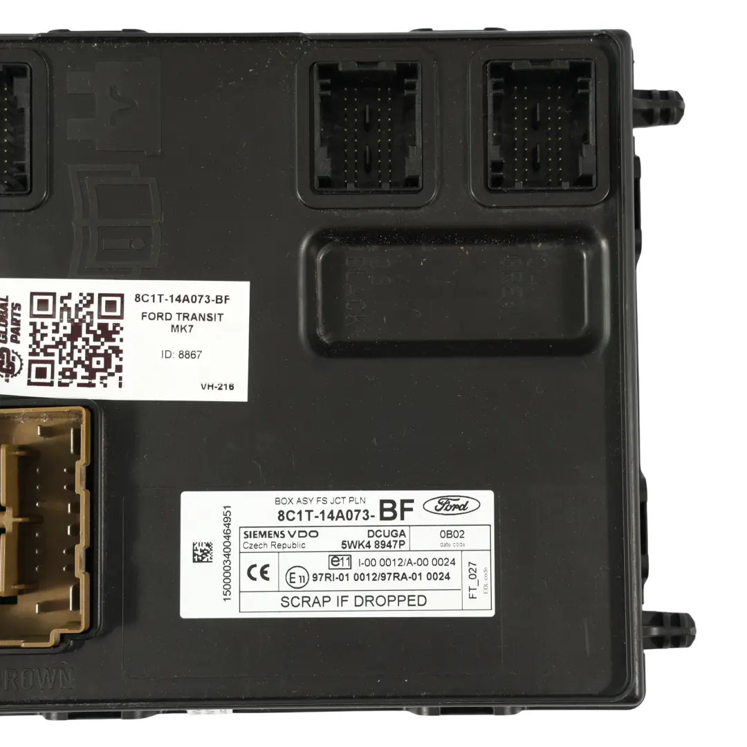 Sicherungskasten Body Control Modul BCM Einheit für Ford Transit MK7 mit Teilenummer 8C1T-14A073-BF Ford Transit MK7 Sicherungskasten Body Control Modul BCM Einheit - SKU 8C1T-14A073-BF - Teilenummer 8C1T-14A073-BF