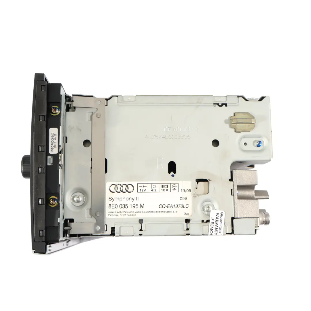 Symphony CD-Wechsler Radio Hauptgerät für Audi A4 B7 Cabrio mit Teilenummer 8E0035195M Audi A4 B7 Cabrio Symphony CD-Wechsler Radio Hauptgerät - SKU 8E0035195M - Teilenummer 8E0035195M