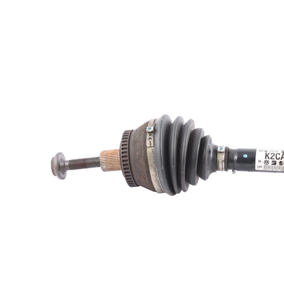 Drivershaft Front Axle Right O/S to Audi A4 B7 with Part number 8E0407272CA Audi A4 B7 Drivershaft Front Axle Right O/S - SKU 8E0407272CA - Part number 8E0407272CA