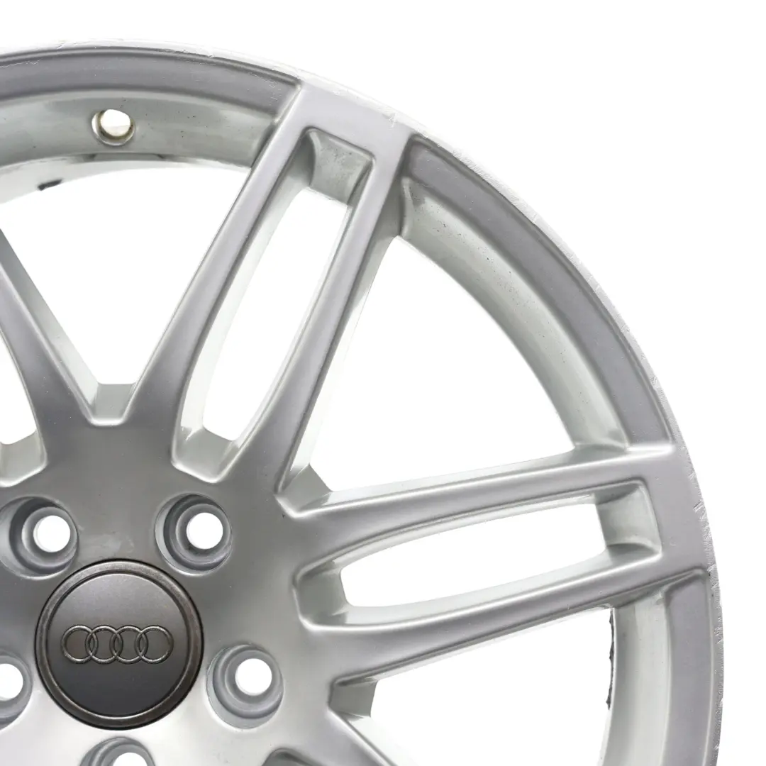 Cerchio In Lega Argento 18" 8J ET:43 per Audi A4 B6 B7 con numero di parte 8E0601025BA Audi A4 B6 B7 Cerchio In Lega Argento 18" 8J ET:43 - SKU 8E0601025BA-2 - Numero di parte 8E0601025BA