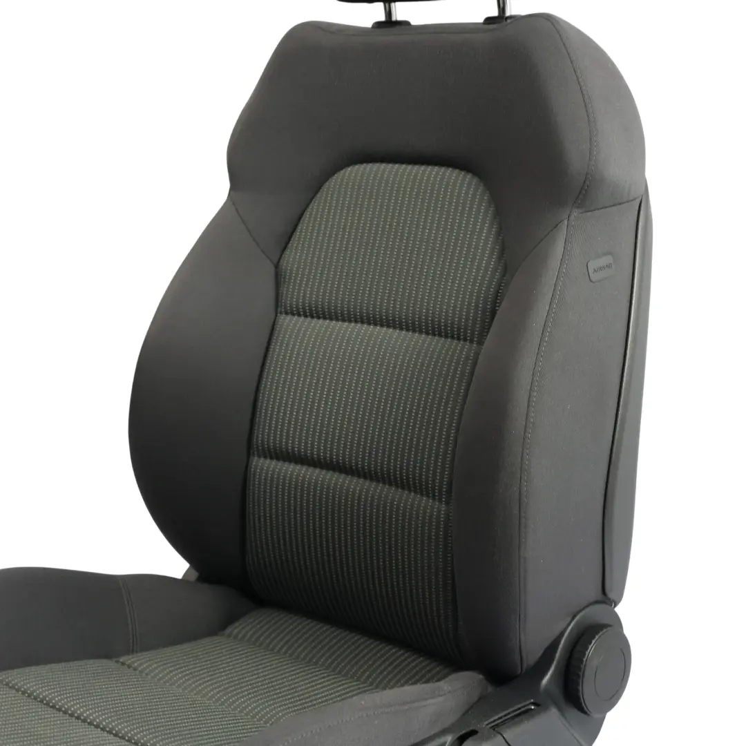Audi A4 B7 Sport Sitz Vorne links Interieur Stoff Panther Soul Schwarz - SKU 8E0881805Q-1 - Teilenummer 8E0881805Q