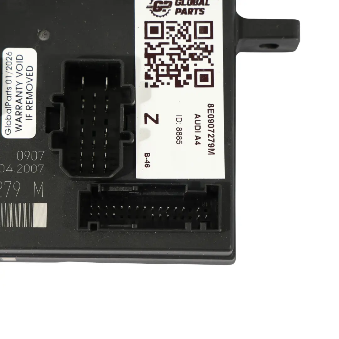 Audi A4 B7 Module Commande Carrosserie BCM Unité Confort - SKU 8E0907279M - Numéro de pièce 8E0907279M