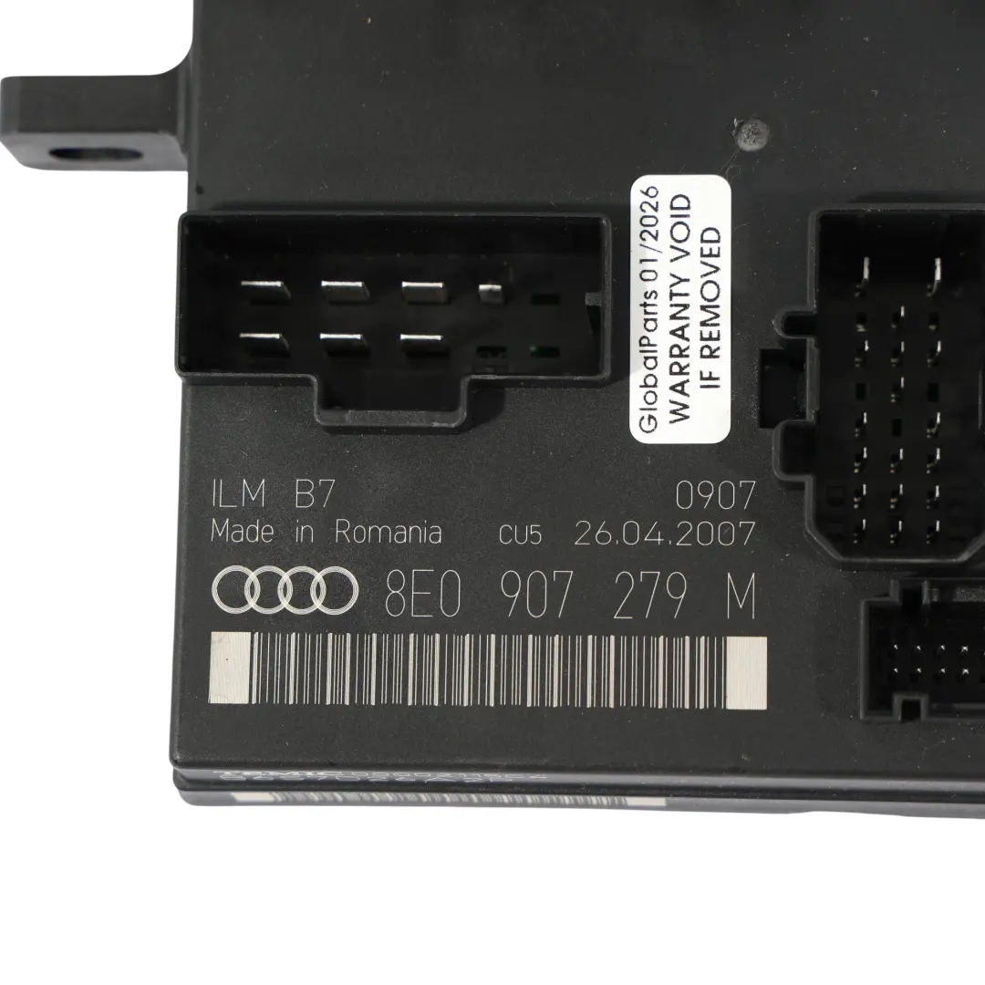 Audi A4 B7 Módulo Control Carrocería BCM Unidad Confort Fuente - SKU 8E0907279M - Número de pieza 8E0907279M