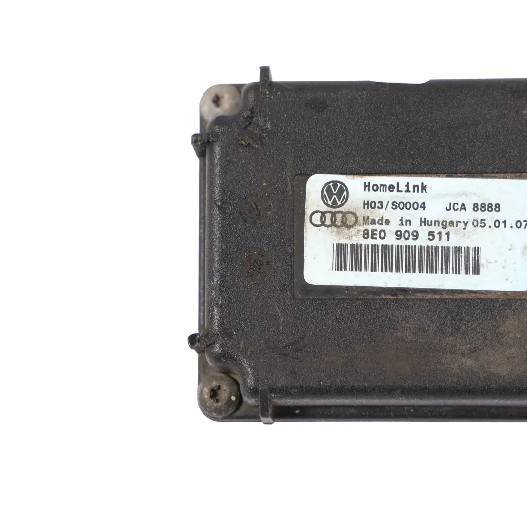 Module D'Ouverture Porte Garage Home Link pour Audi A4 B7 A6 C6 Q7 4L à propos du numéro de pièce 8E0909511 Audi A4 B7 A6 C6 Q7 4L Module D'Ouverture Porte Garage Home Link - SKU 8E0909511 - Numéro de pièce 8E0909511