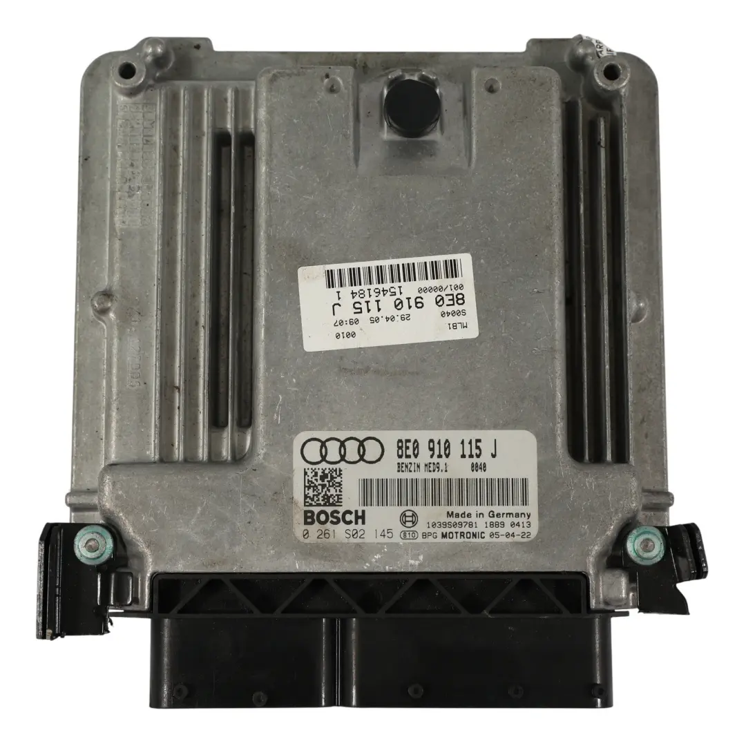 Audi A4 B7 2.0 TFSI BGB 200CH Quattro Calculateur Moteur Manuel - SKU 8E0910115J - Numéro de pièce 8E0910115J
