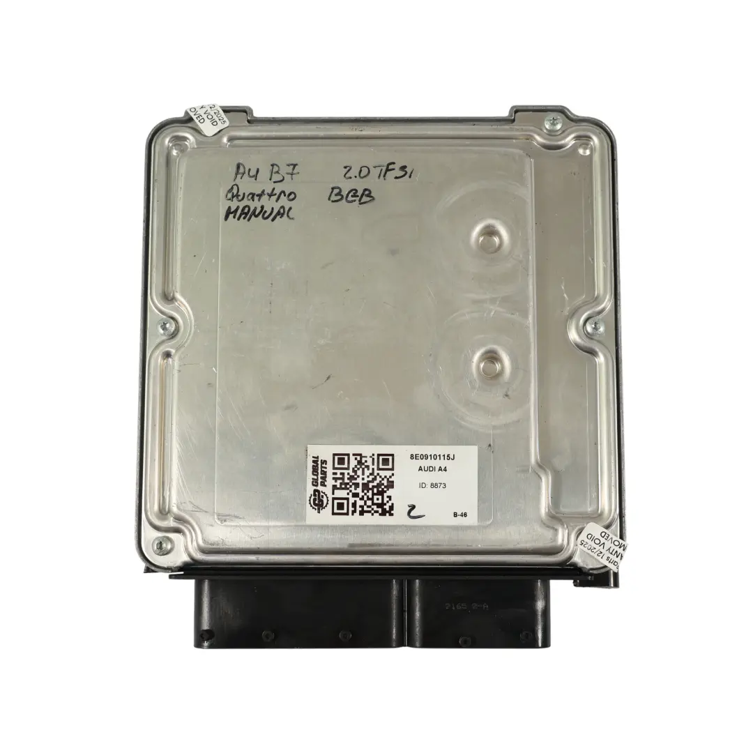 Audi A4 B7 2.0 TFSI BGB 200HP Quattro Motor Steuerung ECU Manual - SKU 8E0910115J - Teilenummer 8E0910115J
