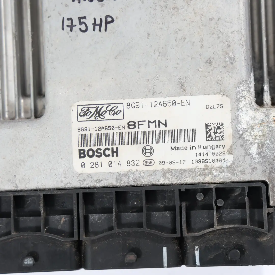 Ford Mondeo Mk4 2.2 TDCI 175 PS Motor Steuergerät ECU Manuelles - SKU 8G91-12A650-EN - Teilenummer 8G91-12A650-EN