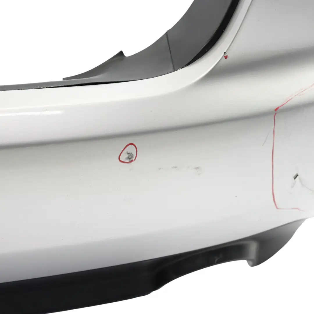 Audi A4 B7 Rear Bumper Trim Panel Covering Light Silver Metallic - Y7W - SKU 8H0807303-LS - Part number 8H0807303