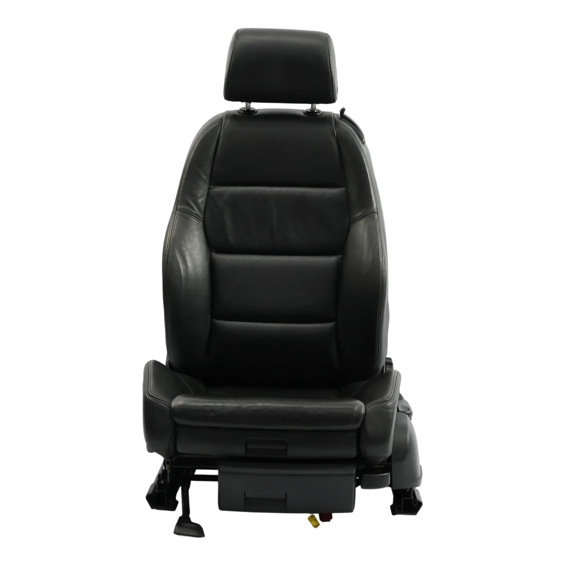 Audi A4 B7 8H Convertibile Sedile Sportivo Anteriore Sinistro Anima Pelle Nera