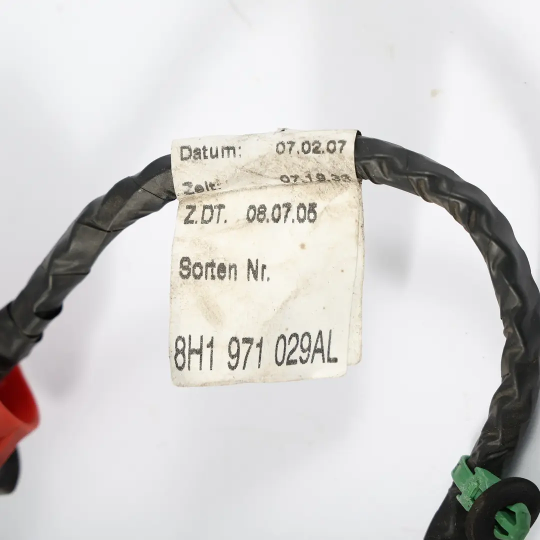 Audi A4 B7 Cabriolet Faisceau Câblage Porte Avant Côté Conducteur - SKU 8H1971029AL - Numéro de pièce 8H1971029AL