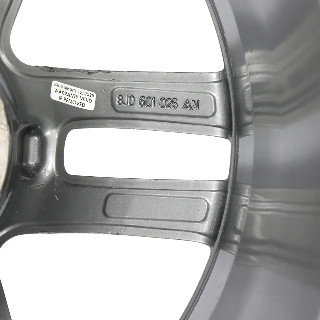 Audi TT Mk2 8J Jante Alliage Gris 18" 9J ET:52 Double Étoile - SKU 8J0601025AN-2 - Numéro de pièce 8J0601025AN