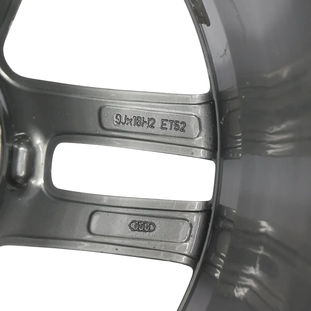 Audi TT Mk2 8J Jante Alliage Gris 18" 9J ET:52 Double Étoile - SKU 8J0601025AN-2 - Numéro de pièce 8J0601025AN