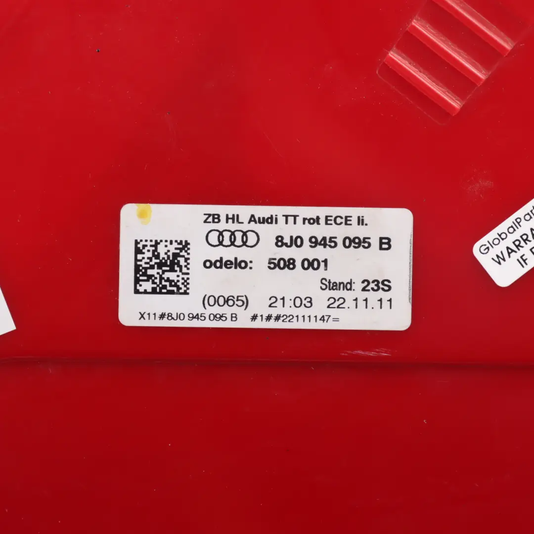 Audi TT 8J Rear Lamp Light Trunk Lid Boot Tailgate Left N/S - SKU 8J0945095B-2 - Part number 8J0945095B