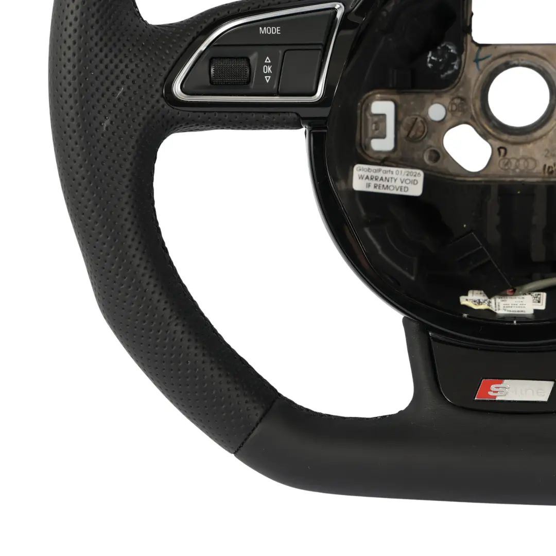 Volant S-Line NEUF En Cuir Noir À Méplat pour Audi A4 B8 A5 8T à propos du numéro de pièce 8K0419091CN Audi A4 B8 A5 8T Volant S-Line NEUF En Cuir Noir À Méplat - SKU 8K0419091CN-3 - Numéro de pièce 8K0419091CN