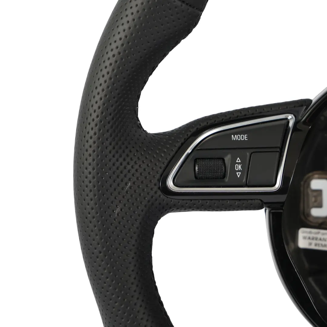 Audi A4 B8 A5 8T Lenkrad S-Line NEU Schwarz Leder Flachboden - SKU 8K0419091CN-3 - Teilenummer 8K0419091CN