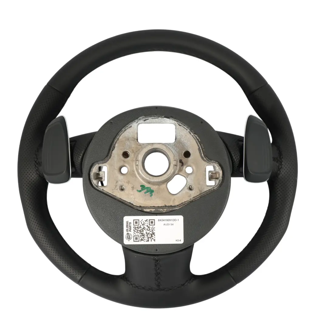 Steering Wheel NEW Black Leather Paddle Shift to Audi A4 S4 B8 with Part number 8K0419091DD Audi A4 S4 B8 Steering Wheel NEW Black Leather Paddle Shift - SKU 8K0419091DD-1 - Part number 8K0419091DD