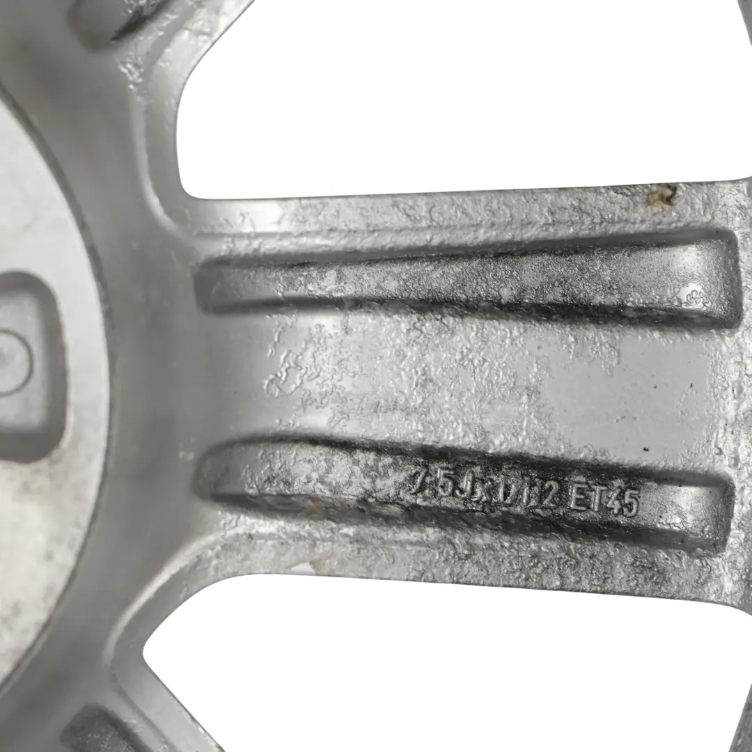 Audi A4 B8 A5 8T Argento Cerchio in lega 17" ET:45 7,5J 8K0601025B - SKU 8K0601025B-2 - Numero di parte 8K0601025B-2