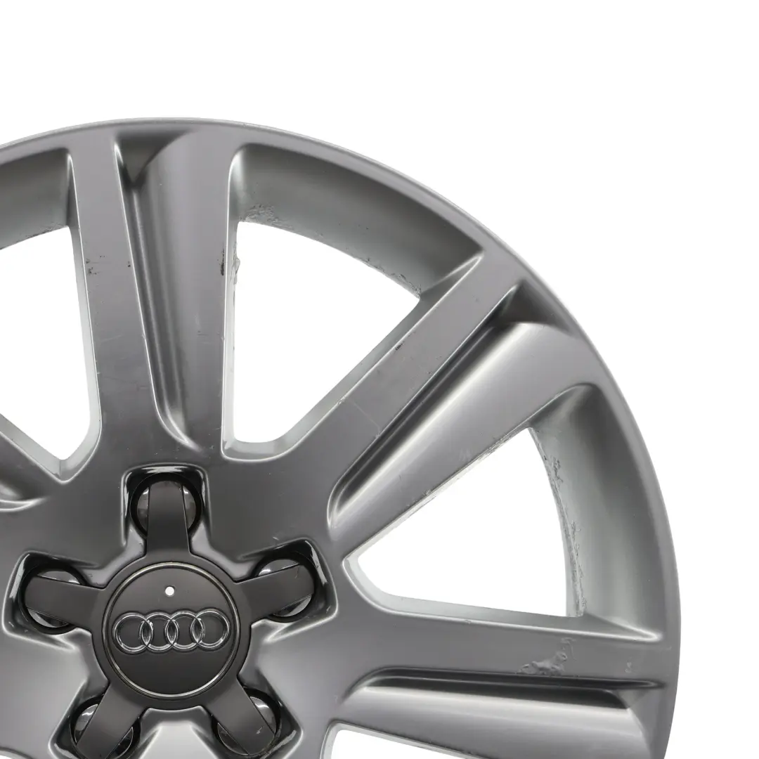 Audi A4 B8 A5 8T Silver Wheel Alloy Rim 17" ET:45 7,5J 8K0601025B - SKU 8K0601025B-2 - Part number 8K0601025B-2