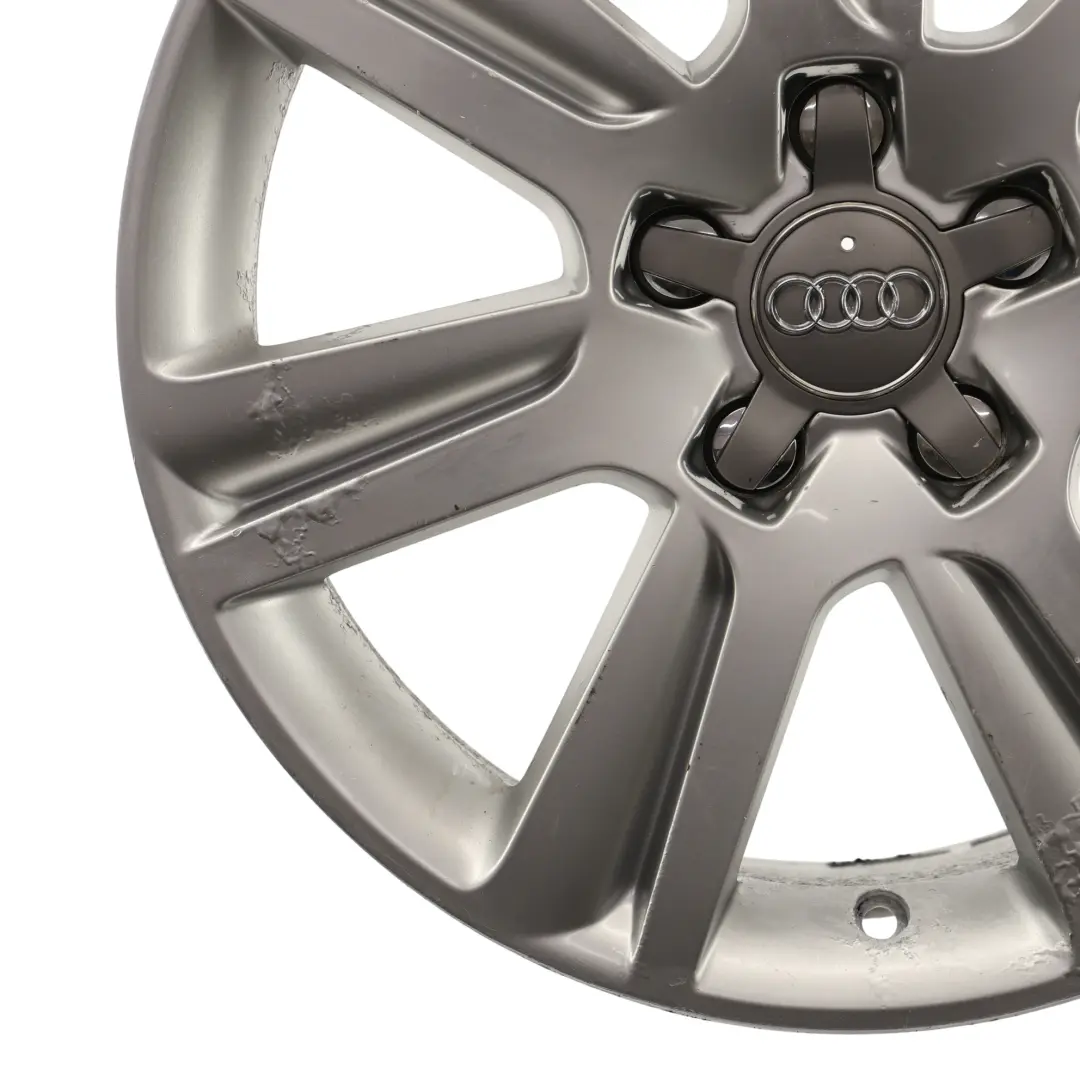 Audi A4 B8 A5 8T Silberne Leichtmetallfelge 17" ET:45 7,5J 8K0601025B - SKU 8K0601025B-2 - Teilenummer 8K0601025B-2