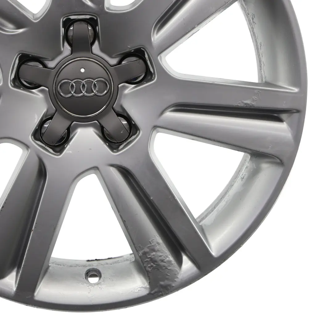Audi A4 B8 A5 8T Silver Wheel Alloy Rim 17" ET:45 7,5J 8K0601025B - SKU 8K0601025B-2 - Part number 8K0601025B-2