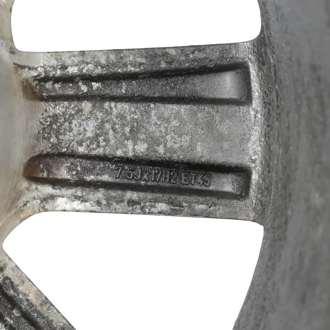 Audi A4 B8 Silver Wheel Alloy Rim 17" ET:45 7,5J - SKU 8K0601025B-4 - Part number 8K0601025B