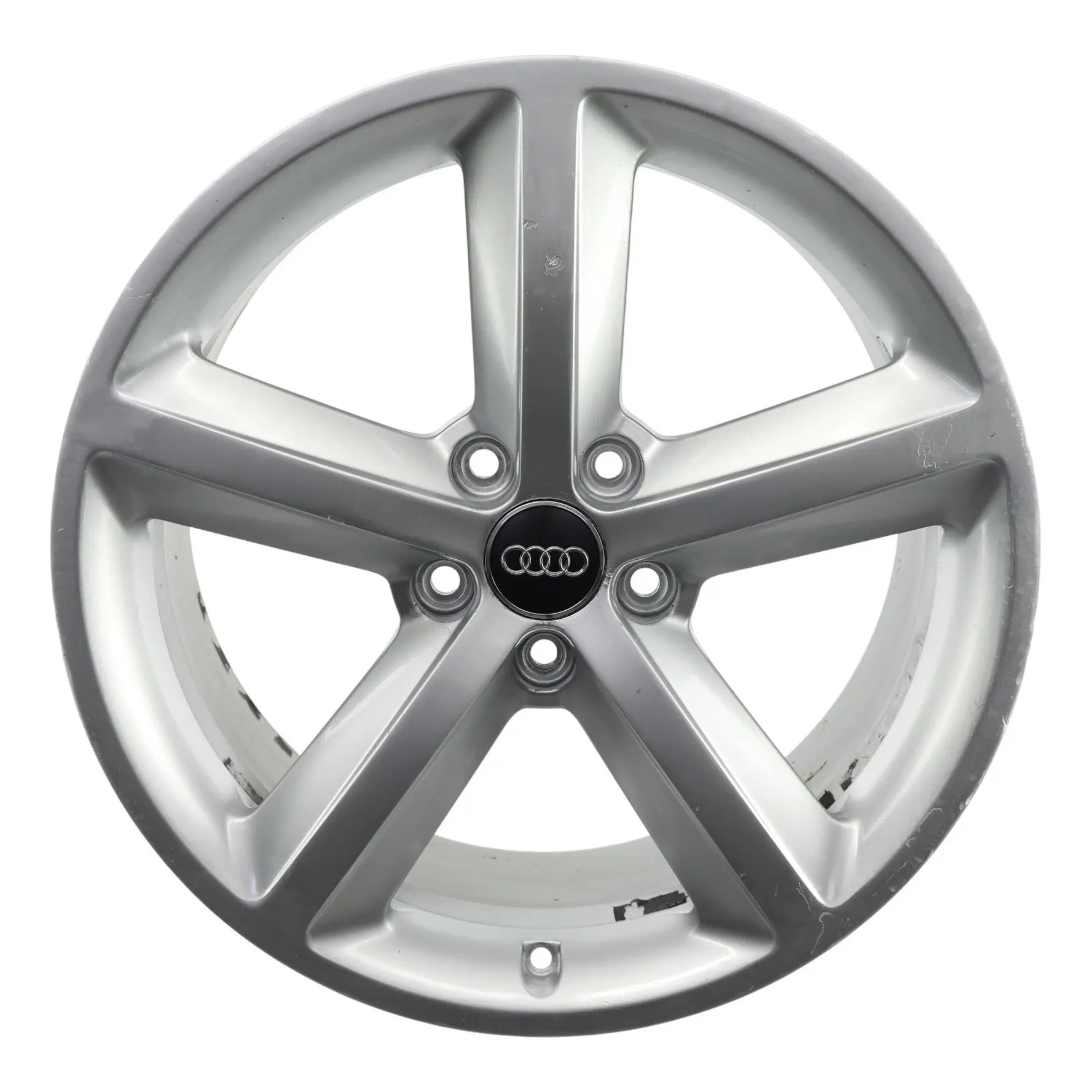 Audi A4 B8 8K Silver Wheel Alloy Rim 18" ET:47 8J Star Spoke 8K0601025Q