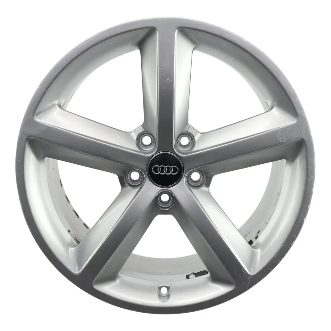 Audi A4 B8 Silberne Alufelge 18" ET:47 8J Sternspeiche - SKU 8K0601025Q-1 - Teilenummer 8K0601025Q