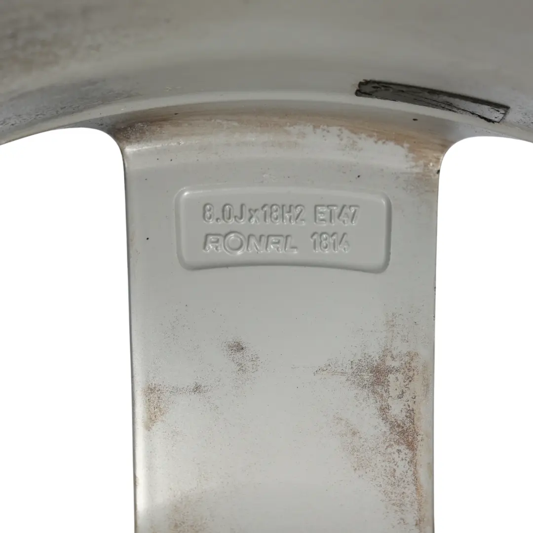 Audi A4 B8 8K Srebrna Felga Aluminiowa 18" ET:47 8J Star Spoke - SKU 8K0601025Q-1 - Numer Części 8K0601025Q