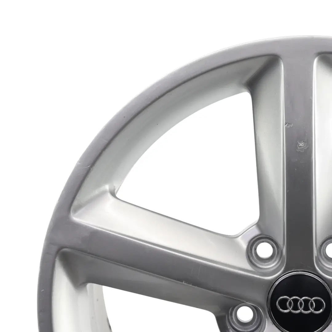 Audi A4 B8 8K Cerchio In Lega Argento 18" ET:47 8J Star Spoke - SKU 8K0601025Q-1 - Numero di parte 8K0601025Q