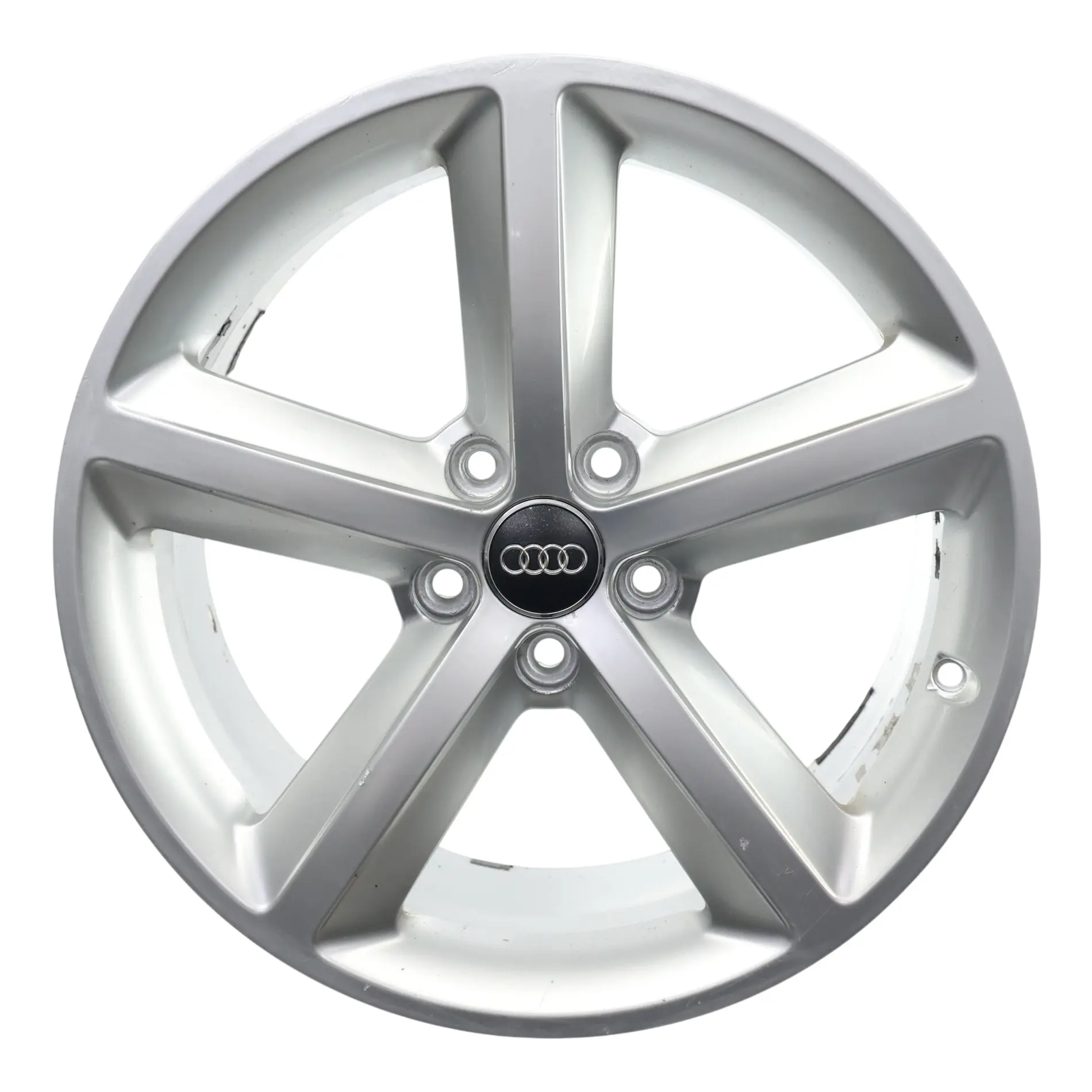 Audi A4 B8 Wheel Alloy Rim Silver 18" ET:47 8J Star Spoke 8K0601025Q