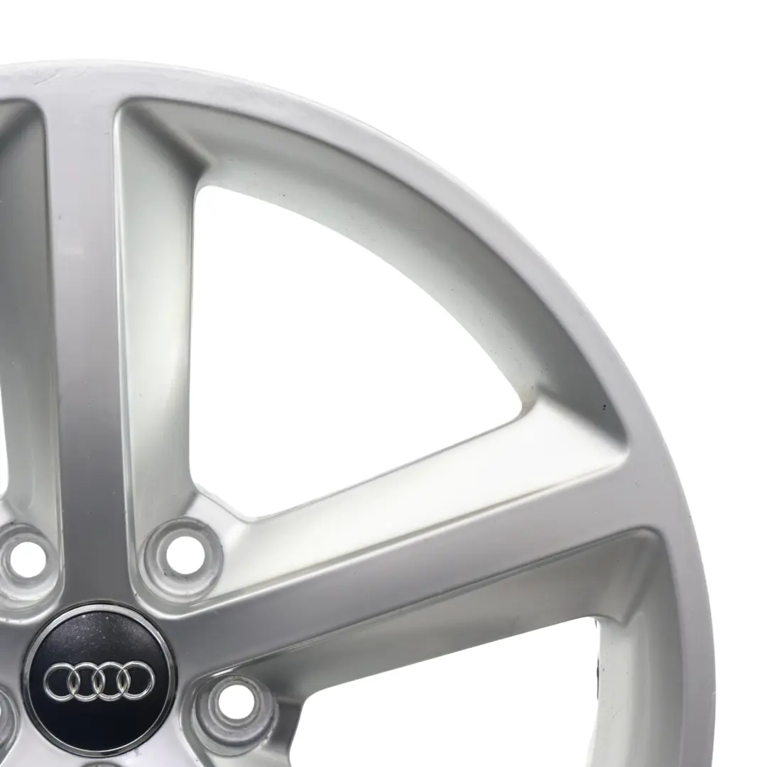 Audi A4 B8 Silberne Alufelge 18" ET:47 8J Stern Speiche - SKU 8K0601025Q-2 - Teilenummer 8K0601025Q