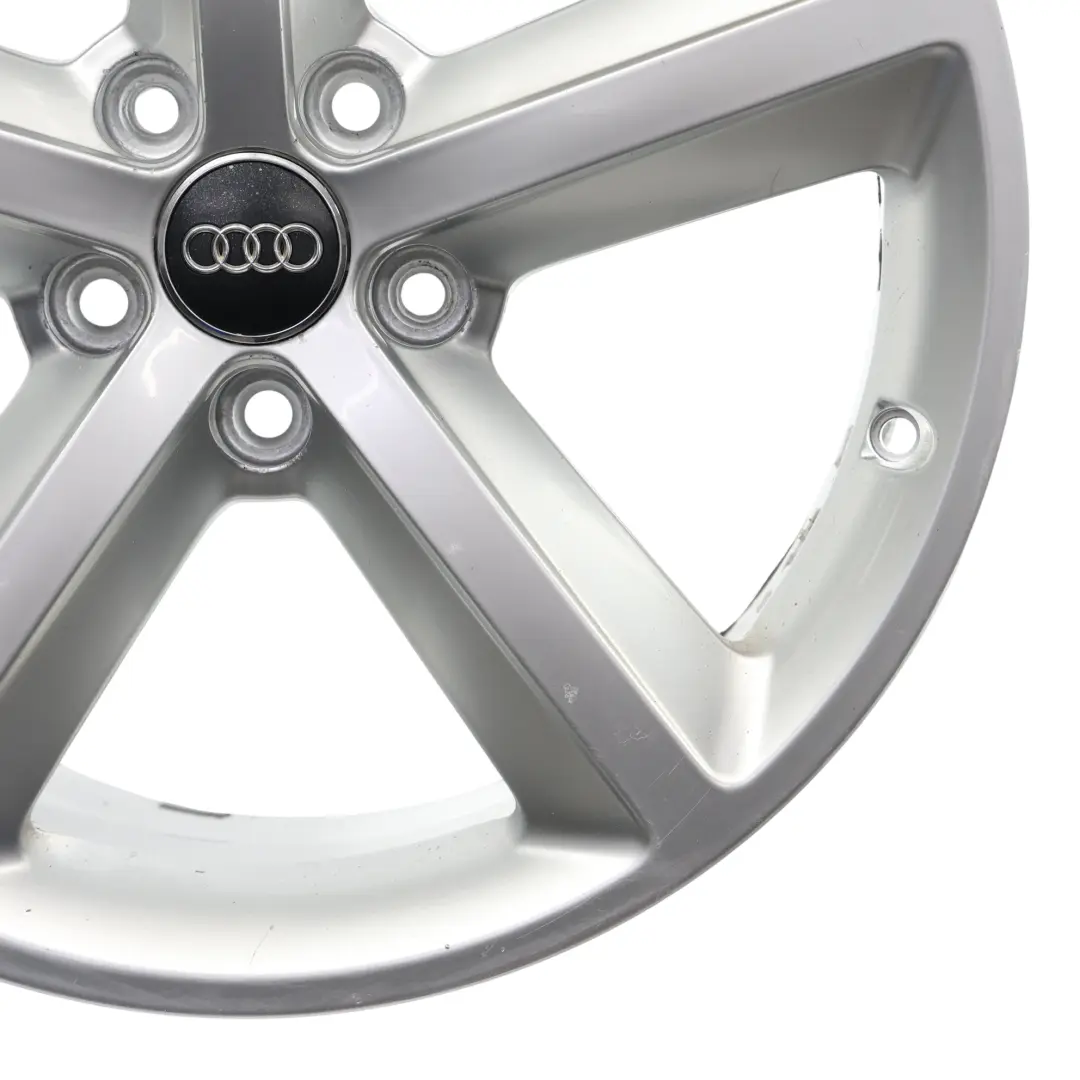 Audi A4 B8 Wheel Alloy Rim Silver 18" ET:47 8J Star Spoke - SKU 8K0601025Q-2 - Part number 8K0601025Q