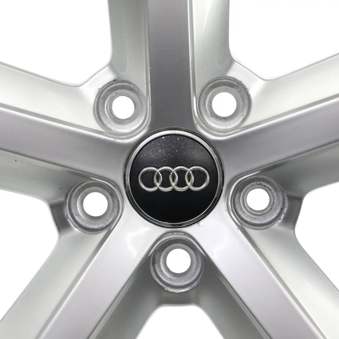 Audi A4 B8 Wheel Alloy Rim Silver 18" ET:47 8J Star Spoke - SKU 8K0601025Q-2 - Part number 8K0601025Q