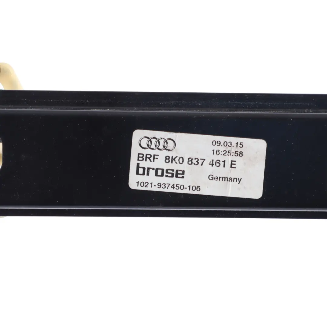Audi A4 B8 Elevalunas Delantero Regulador Puerta Mecanismo Izquierdo - SKU 8K0837461E - Número de pieza 8K0837461E