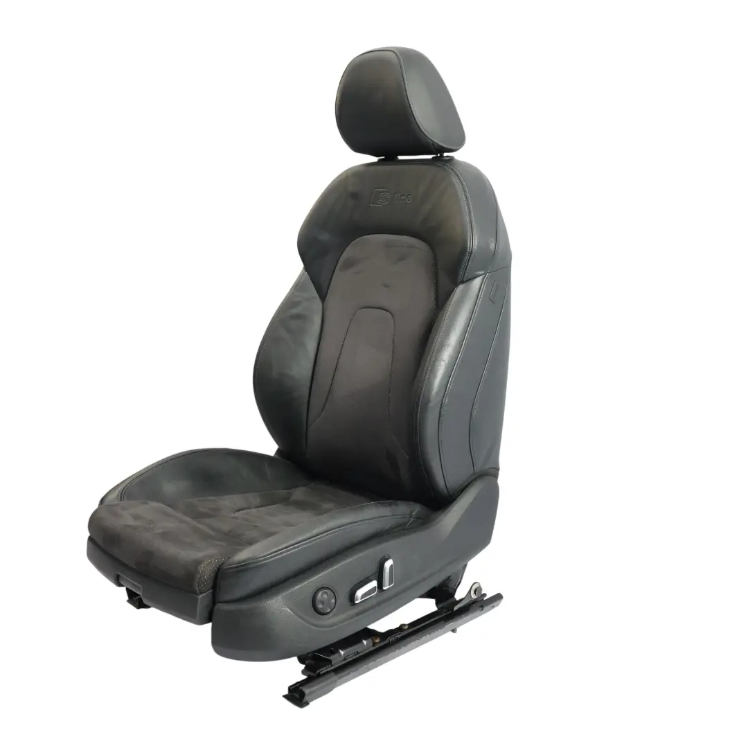 Audi A4 B8 Seat Front Left N/S Interior S-Line Heated Half Leather Black - SKU 8K0881805BK-1 - Part number 8K0881805BK