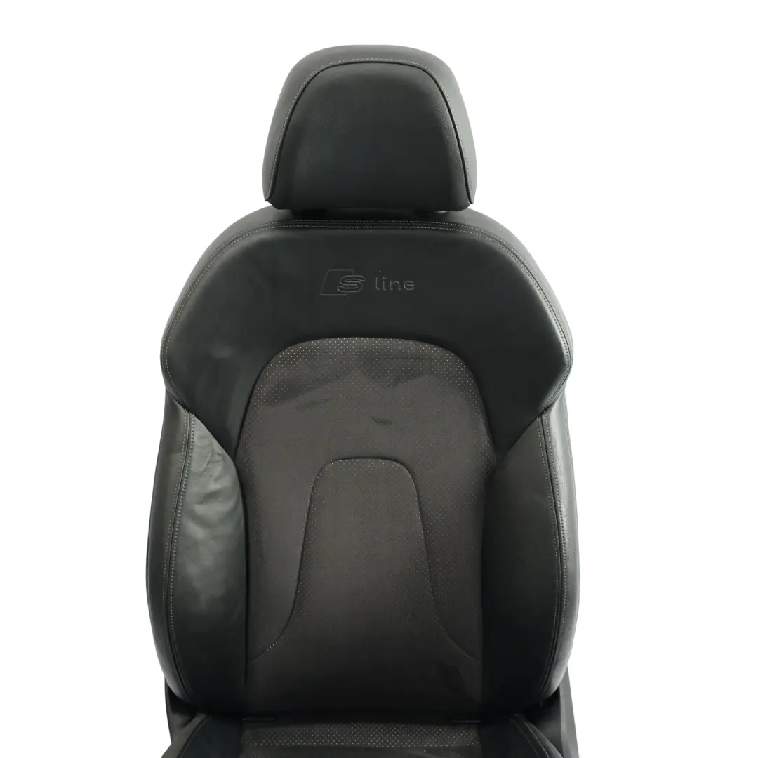 Audi A4 B8 Sitz Vorne Links Interieur S-Line Beheizt Halbleder Schwarz - SKU 8K0881805BK-1 - Teilenummer 8K0881805BK