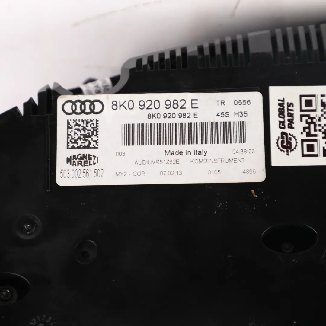 Audi A4 B8 Instrument Cluster Clocks Speedometer Diesel Automat - SKU RHD-8K0920982E - Part number 8K0920982E