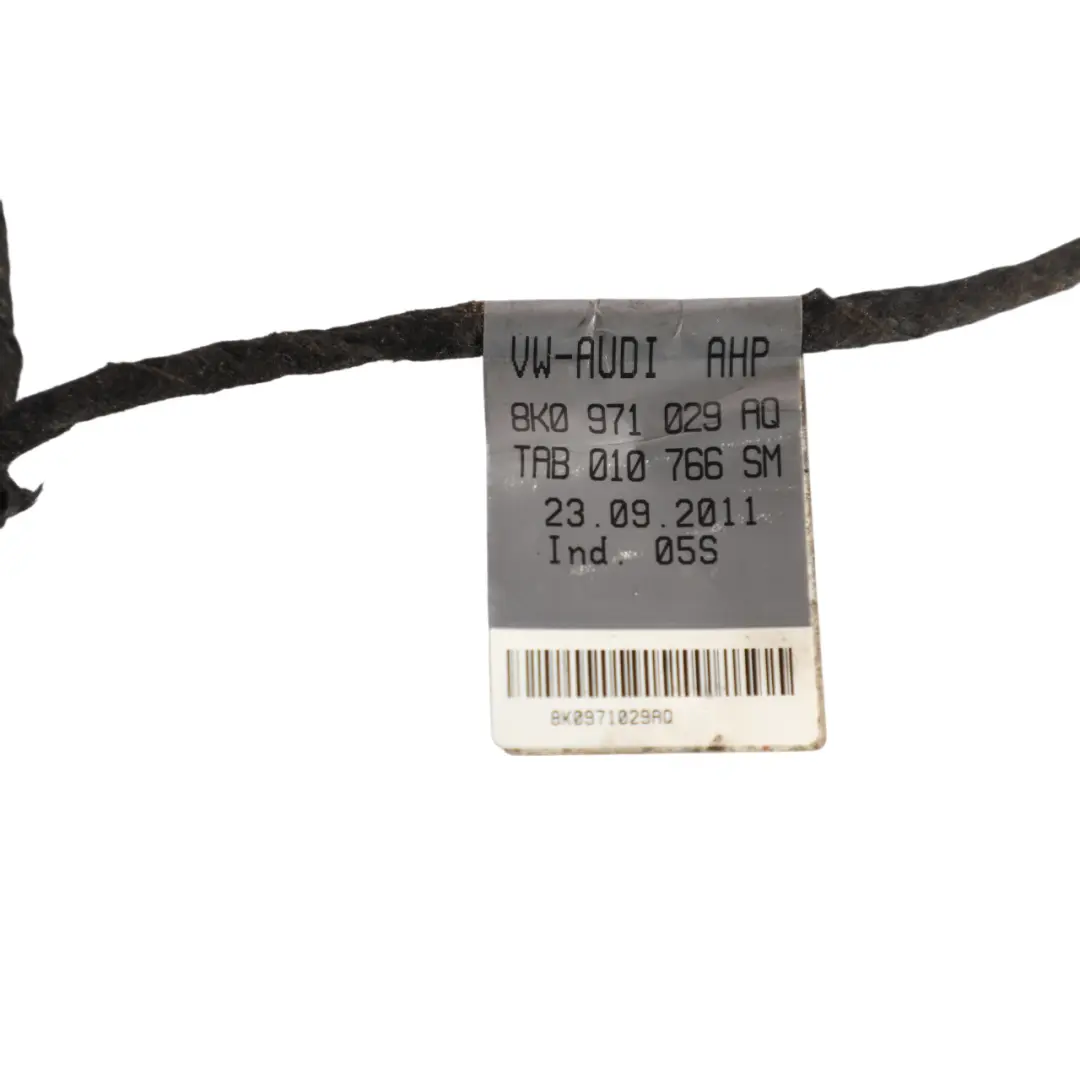Door Wiring Harness Loom Cable Front Right O/S to Audi A4 S4 B8 with Part number 8K0971029AQ Audi A4 S4 B8 Door Wiring Harness Loom Cable Front Right O/S - SKU 8K0971029AQ - Part number 8K0971029AQ