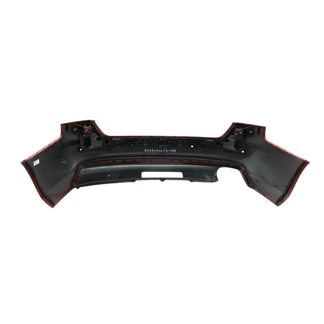 Bumper Trim Panel Covering Volcano Red Metallic - Y3M to Audi A4 B8 Rear with Part number 8K5807067A Audi A4 B8 Rear Bumper Trim Panel Covering Volcano Red Metallic - Y3M - SKU 8K5807067A-VRE - Part number 8K5807067A