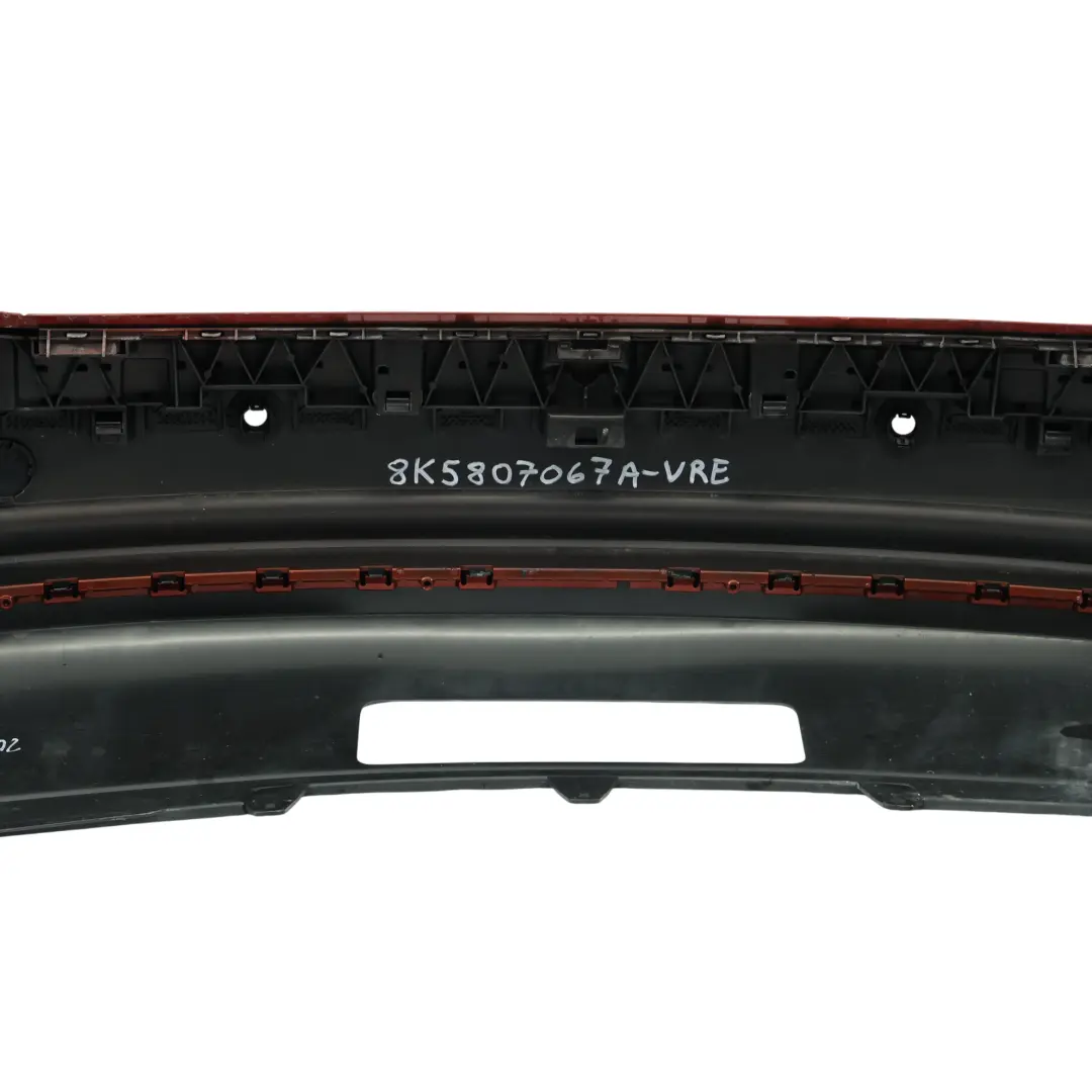 Bumper Trim Panel Covering Volcano Red Metallic - Y3M to Audi A4 B8 Rear with Part number 8K5807067A Audi A4 B8 Rear Bumper Trim Panel Covering Volcano Red Metallic - Y3M - SKU 8K5807067A-VRE - Part number 8K5807067A