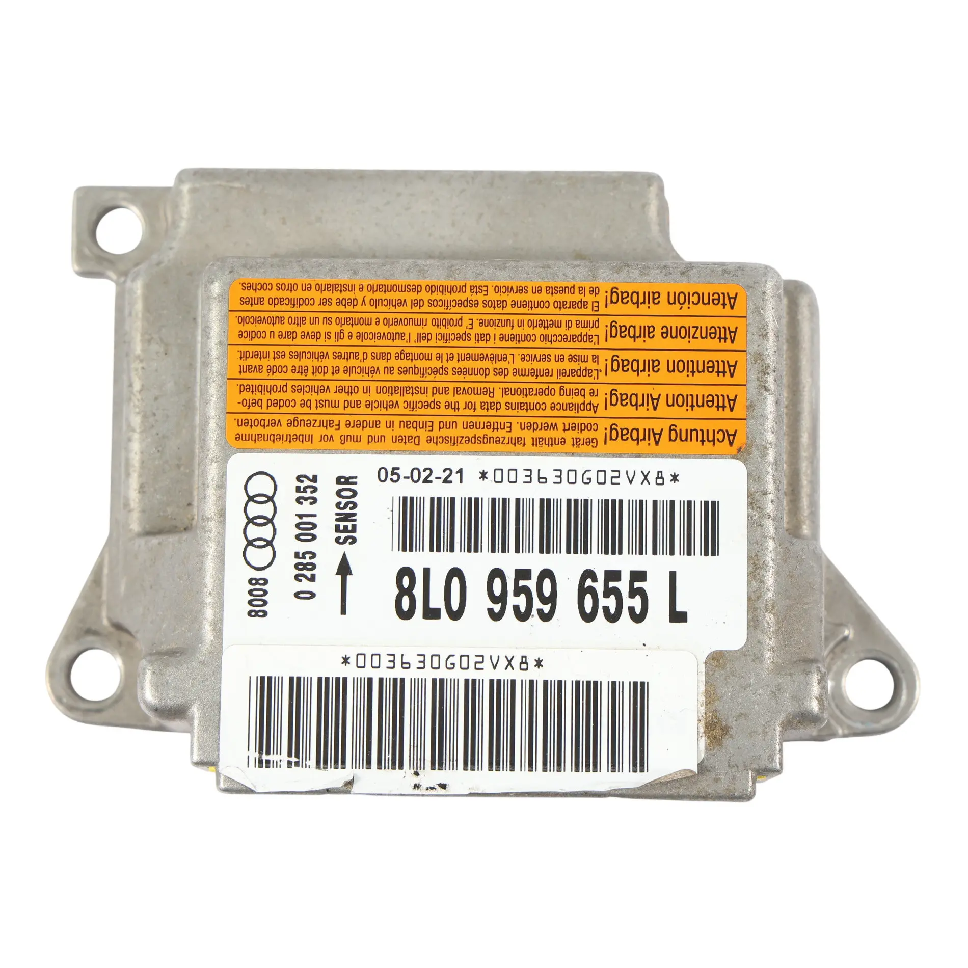 Audi A3 S3 8L Modulo Sensore Unità D'Urto Aria Anteriore 8L0959655L