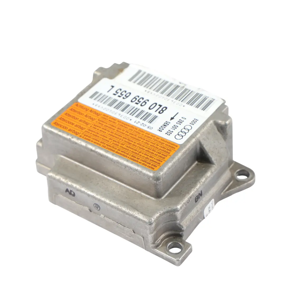 Audi A3 S3 8L Módulo Sensor De Aire De Impacto Frontal - SKU 8L0959655L - Número de pieza 8L0959655L