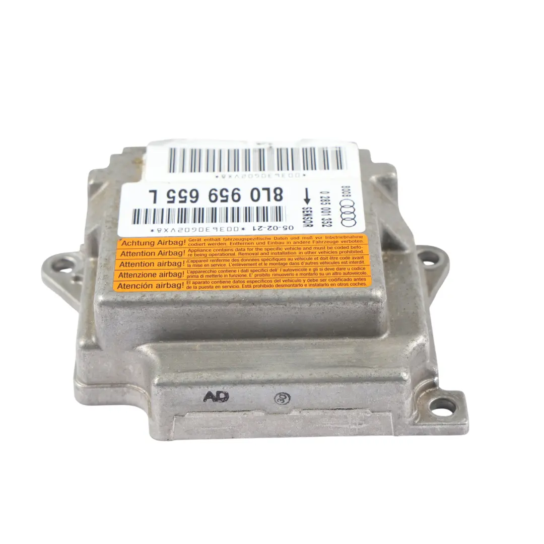 Audi A3 S3 8L Módulo Sensor De Aire De Impacto Frontal - SKU 8L0959655L - Número de pieza 8L0959655L