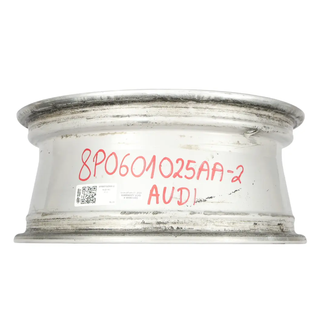 Audi A3 8P Jante Alliage Argent 16" 6,5J ET:50 9 Branches - SKU 8P0601025AA-2 - Numéro de pièce 8P0601025AA